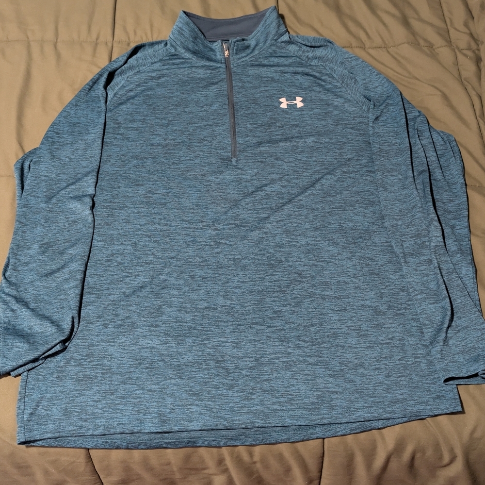 Under Armour Men's Teal Quarter-Zip Pullover